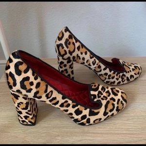 Cole Haan leopard block heels